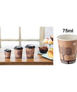 Bicchieri carta+pe takeaway ml75 pezzi 50