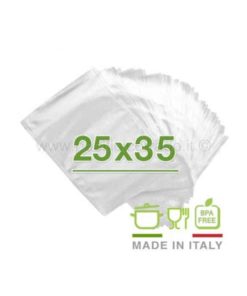 Sacchetti sottovuoto goffrati  25X35 pezzi 100