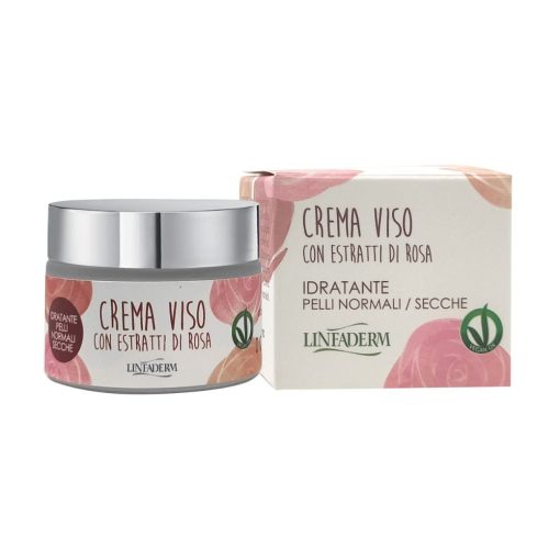 Crema Viso Idratante con Rosa Canina I Linfaderm