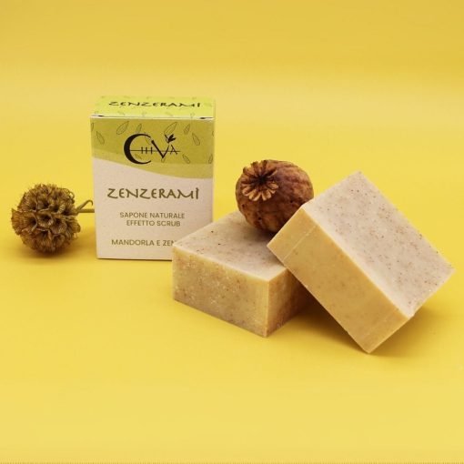 Scrub Naturale Sapone Esfoliante Zenzeramì 100g I Chiva - immagine 2