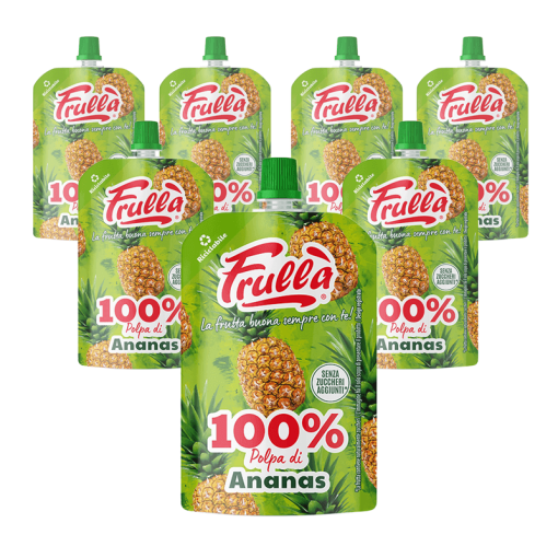 Frutta Frullata 100% Ananas - Pack 10 Pezzi