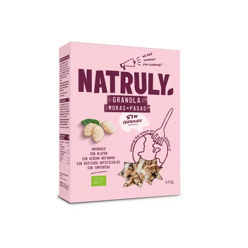GRANOLA ALLE MORE E UVETTA SENZA CEREALI | BIO | Natruly
