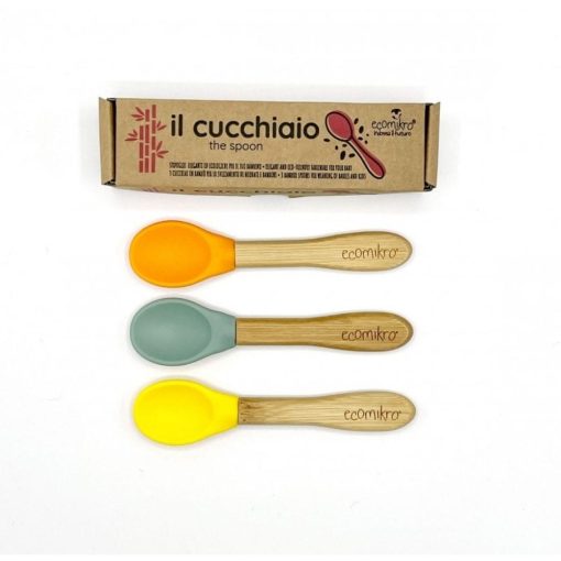 CUCCHIAI PER BAMBINI IN BAMBÙ x3 | ECOMIKRO - immagine 4