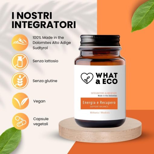 ENERGIA E RECUPERO 50 caps | Integratore a base di Withania e Rhodiola - immagine 2