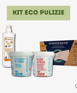 KIT ECO PULIZIE | Detergente universale, Percarbonato di sodio, Acido citrico, Detersivo bucato