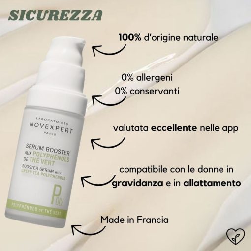 Siero viso schiarente anti-macchia ai Polifenoli del tè verde 30ml | Novexpert - immagine 3