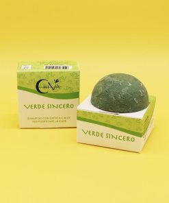 Shampoo per Capelli Grassi con Ortica e Aloe - Verde Sincero 55gr I Chiva
