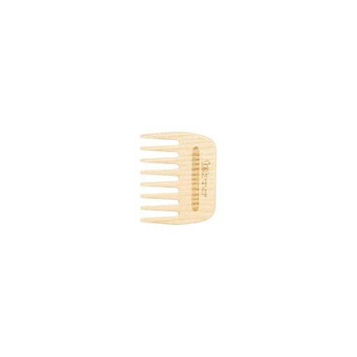 Pettine piccolo in legno naturale a denti radi
