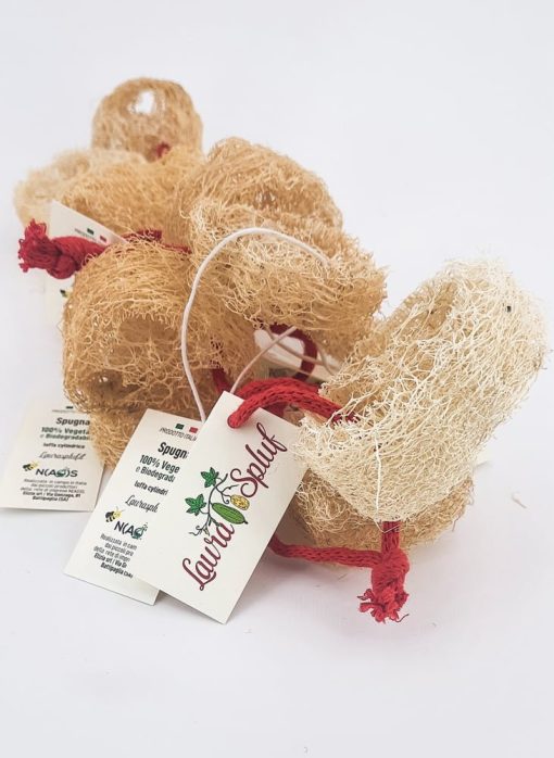 Tris di posa sapone in luffa da 3 cm