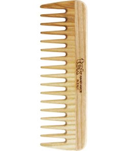Pettine piccolo in legno a denti radi
