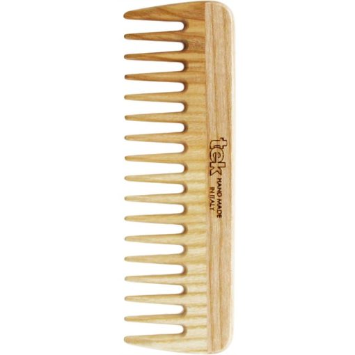 Pettine piccolo in legno a denti radi