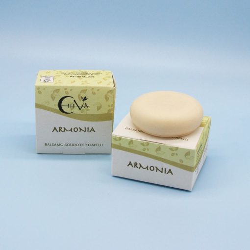 Balsamo Idratante Bio Solido per Capelli al Profumo di Tabacco e Caffè - Armonia 40g