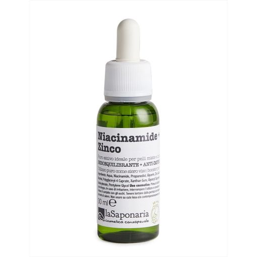 Siero Viso Seboregolatore e Anti-imperfezioni - Niacinamide + Zinco I La Saponaria