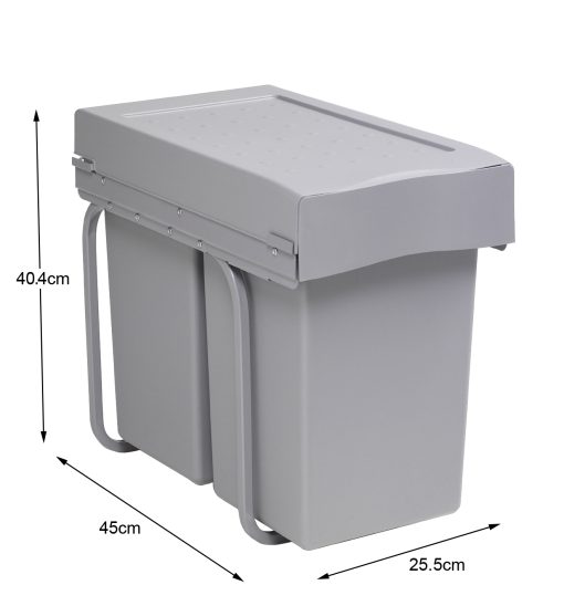 Gollinucci Pattumiera ad Estrazione Frontale 2x14L - immagine 3