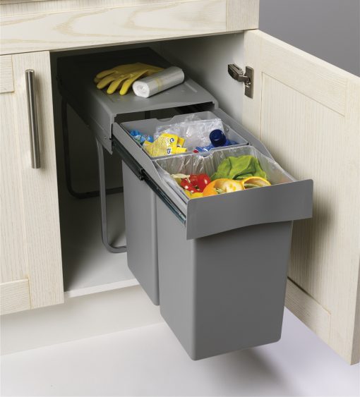Gollinucci Pattumiera ad Estrazione Frontale 2x14L - immagine 5