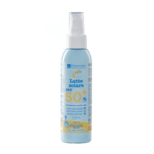 Latte solare SPF 50+ per bimbi e pelli sensibili I La Saponaria