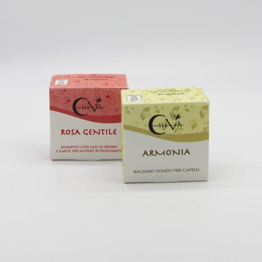 Kit Shampoo e Balsamo Nutriente Idratante - Due per Te Gentile 95gr I Chiva