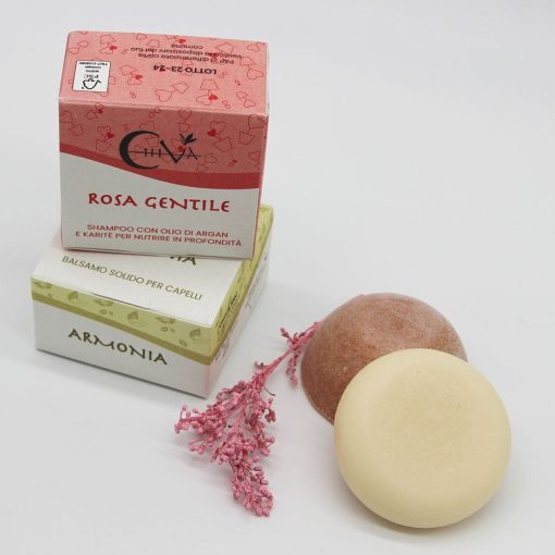 Kit Shampoo e Balsamo Nutriente Idratante - Due per Te Gentile 95gr I Chiva - immagine 2