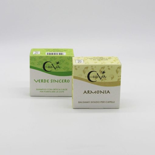 Kit Shampoo e Balsamo Purificante Idratante - Due per Te Sincero 95gr I Chiva