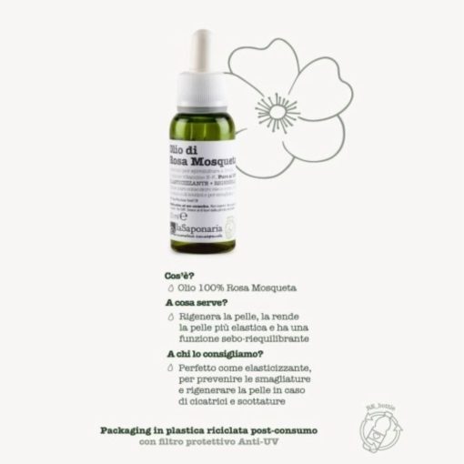 Olio di Rosa Mosqueta I La Saponaria - immagine 2