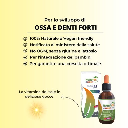 NUTRA D3 per ossa e denti | 50 ml | Vegan - immagine 4
