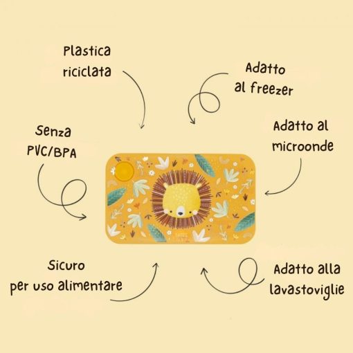 Lunch Box Bambini Leone I Sassi - immagine 4