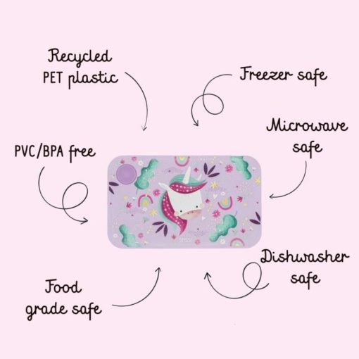 Lunch Box Bambini Unicorno I Sassi - immagine 3