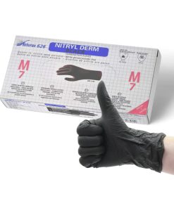 Guanti nitrile neri taglia M pezzi 100