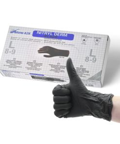 Guanti nitrile neri taglia L pezzi 100