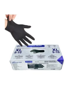 Guanti nitrile neri taglia XL pezzi 100
