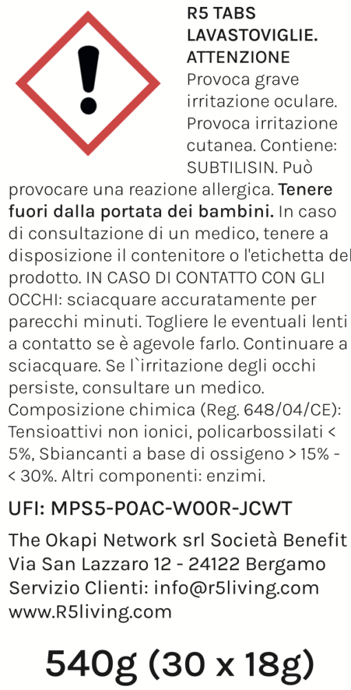Eco Tabs Lavastoviglie 30 lavaggi | 100% tensioattivi vegetali - immagine 7