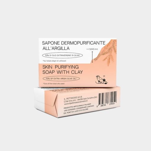 Sapone dermopurificante all'argilla - 100gr