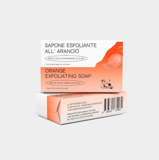 Sapone esfoliante all'arancio - 100gr