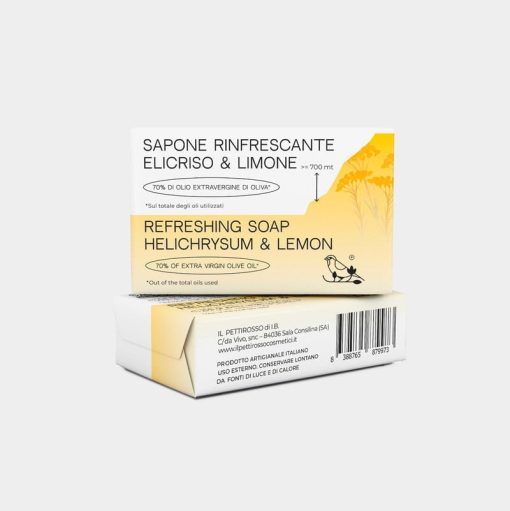 Sapone rinfrescante elicriso e limone - 100gr