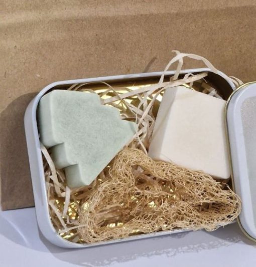 Kit Casa Plastic Free Pino & Sgrassino | Sapone piatti, sgrassatore solido, luffa