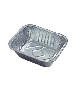 Vaschetta alluminio 2 porzioni pezzi 100
