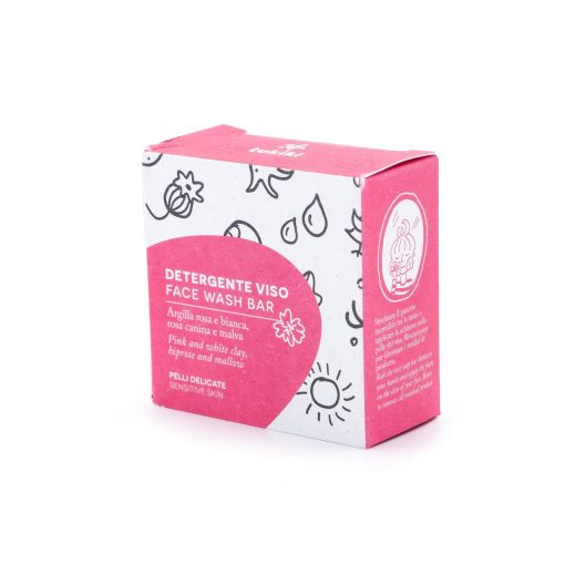 Detergente viso 70g - argilla, rosa canina e malva | Tukiki - immagine 3