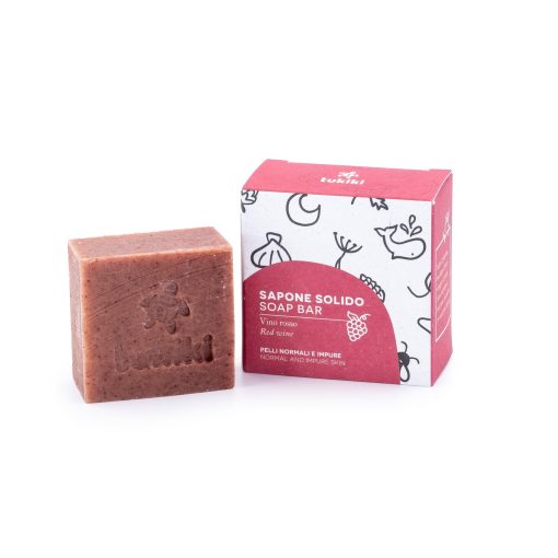 Sapone corpo solido al vino rosso 60g - rivitalizzante | Tukiki
