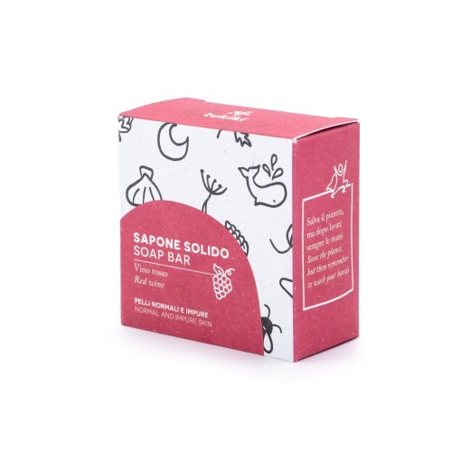 Sapone corpo solido al vino rosso 60g - rivitalizzante | Tukiki - immagine 3