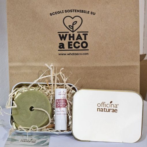 Kit Regalo da Viaggio Plastic free | Shampoo solido e burro labbra