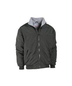 Giubbino nylon e pile nero tg m