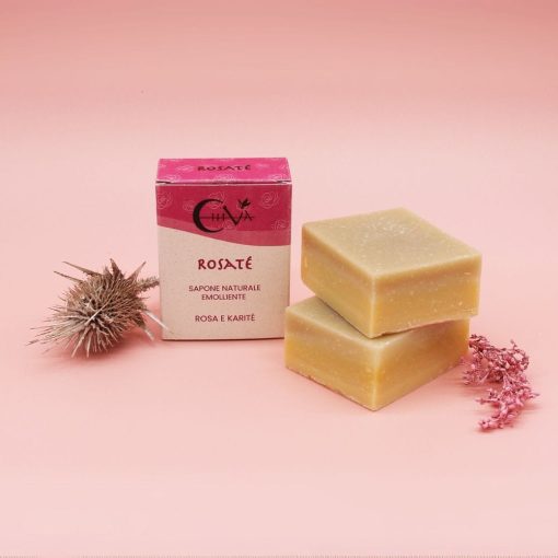 Sapone Idratante Nutriente con Burro di Karité - Rosatè 100g I Chiva - immagine 2