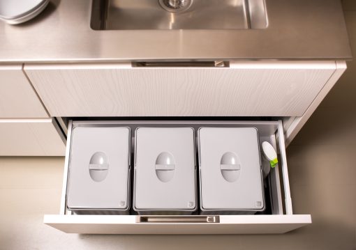 Gollinucci Kit 3 Pattumiere con Coperchi Manuali - immagine 2