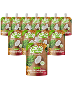 Frutta Frullata Mela Ananas Cocco Biologico - Pack 18 Pezzi