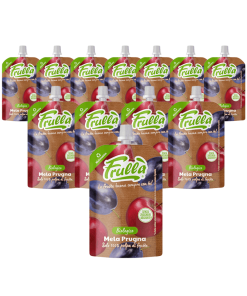 Frutta Frullata Mela Prugna Biologico - Pack 18 Pezzi