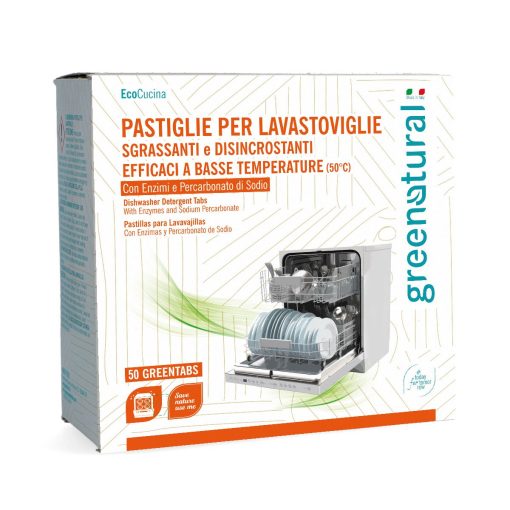 GreenTabs Lavastoviglie Formato Family 50 pastiglie | Greenatural