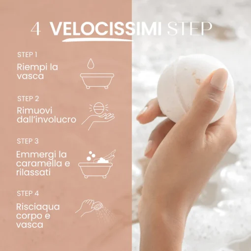 Caramella Bomba Da Bagno CIOCCOLATO GIANDUIA I Senso Naturale - immagine 6
