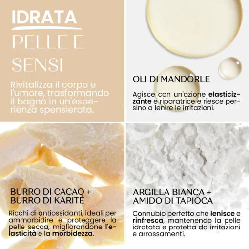 Caramella Bomba Da Bagno LATTE e MIELE I Senso Naturale - immagine 4