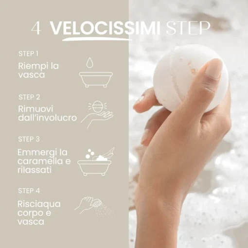 Caramella Bomba Da Bagno PROSECCO I Senso Naturale - immagine 6