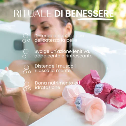 Caramella Bomba Da Bagno ROSSO DIVINO I Senso Naturale - immagine 4